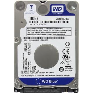 2.5 HDD 500GB Western Digital WD5000LPCX Blue™